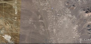 Nevada trois, site sur 37 05 55 72 et 116 13 10 22 Ouest